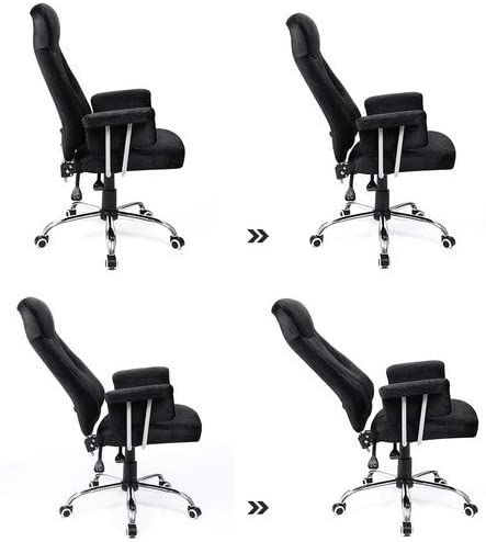 360 Draaibare Bureaustoel - Verstelbare zithoogte - Zwart