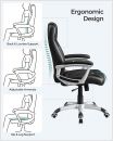 Ergodu luxe Design bureaustoel met hoog zitcomfort 