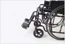 Dunimed Opvouwbare rolstoel met verstelbare voetensteunen