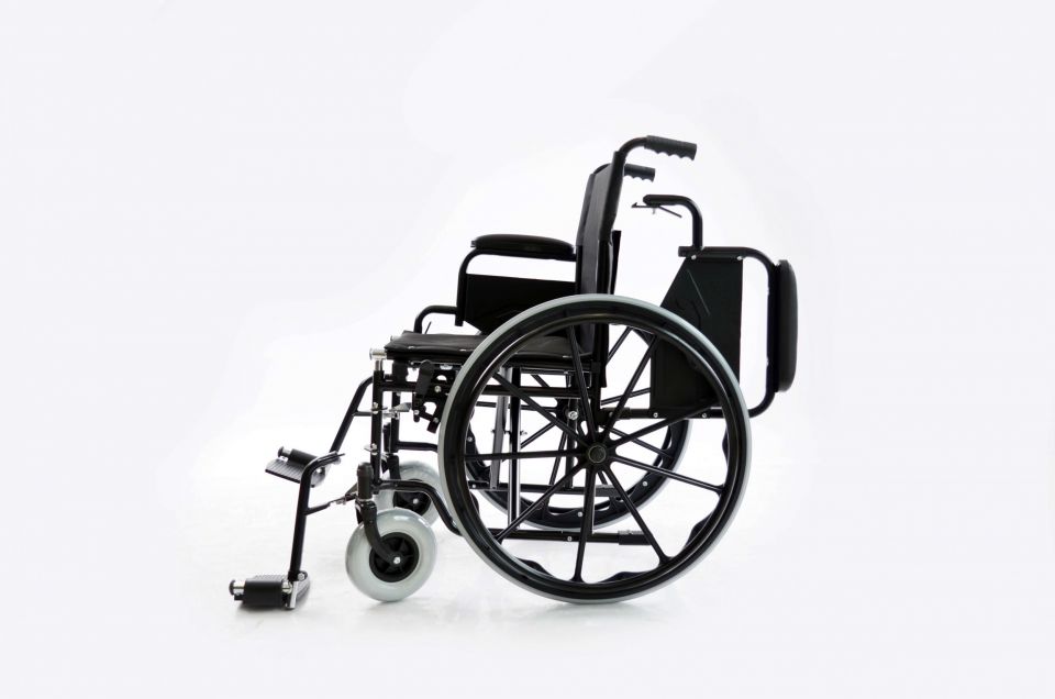 Dunimed rolstoel met opklapbare armleuning