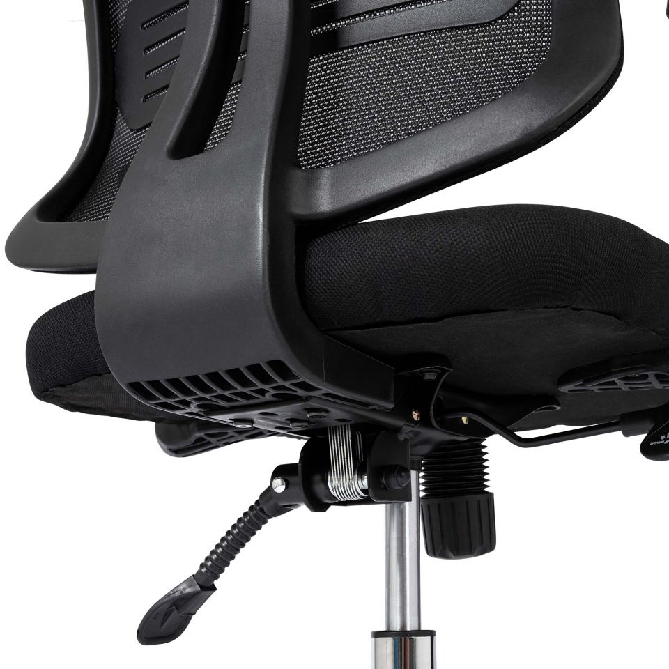 Ergodu ergonomische bureaustoel met opklapbare armleuningen onderstel