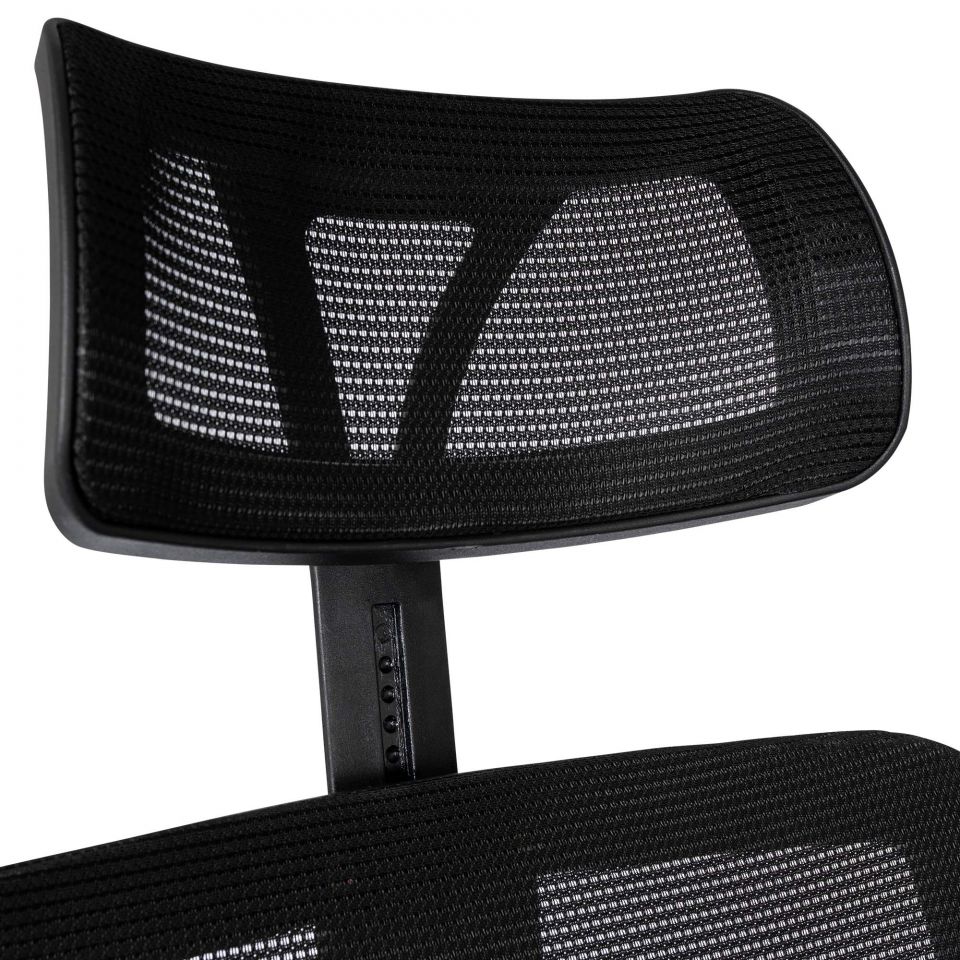 Ergodu ergonomische bureaustoel met verstelbare armleuningen hoofdsteun