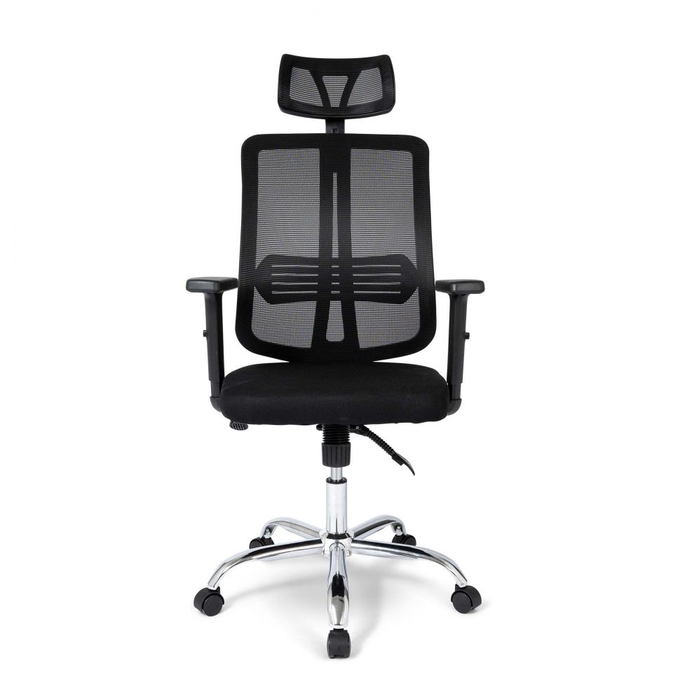 Ergodu ergonomische bureaustoel met verstelbare armleuningen voorkant