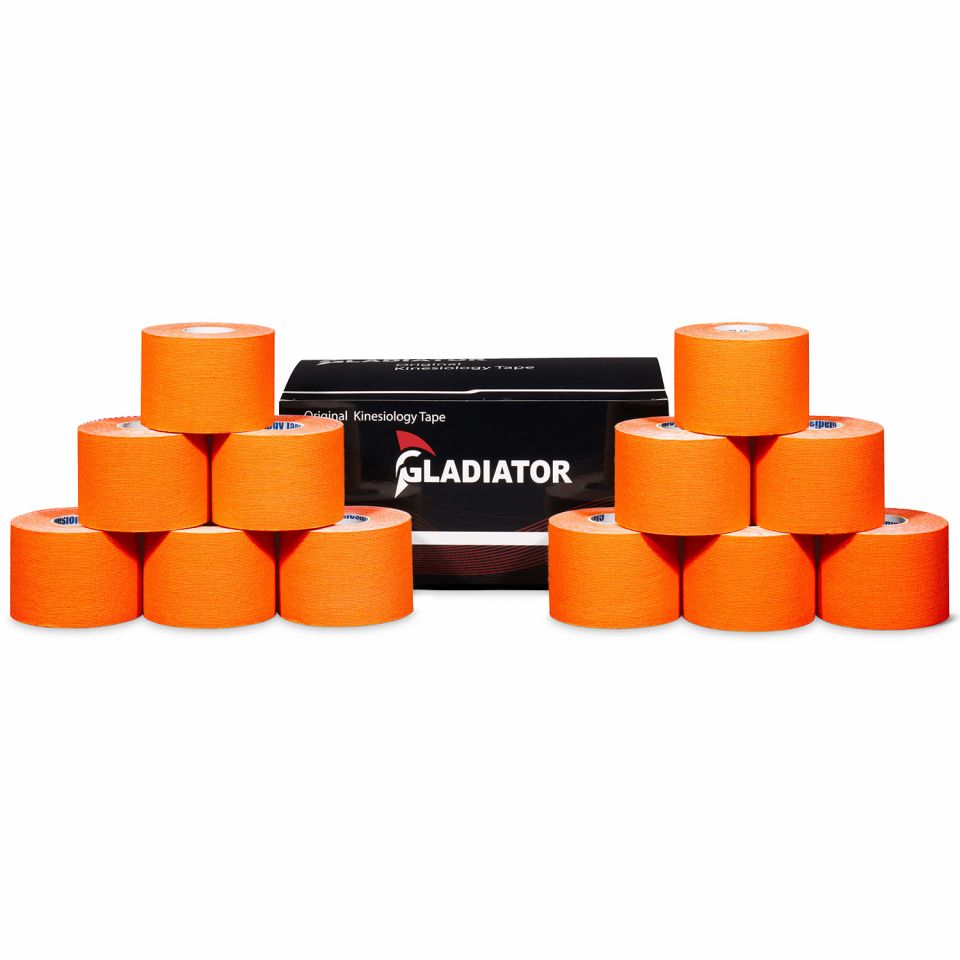 gladiator sports kinesiotape 12 rollen oranje