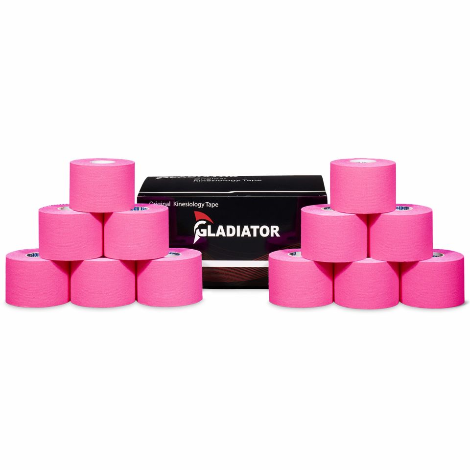 gladiator sports kinesiotape 12 rollen roze