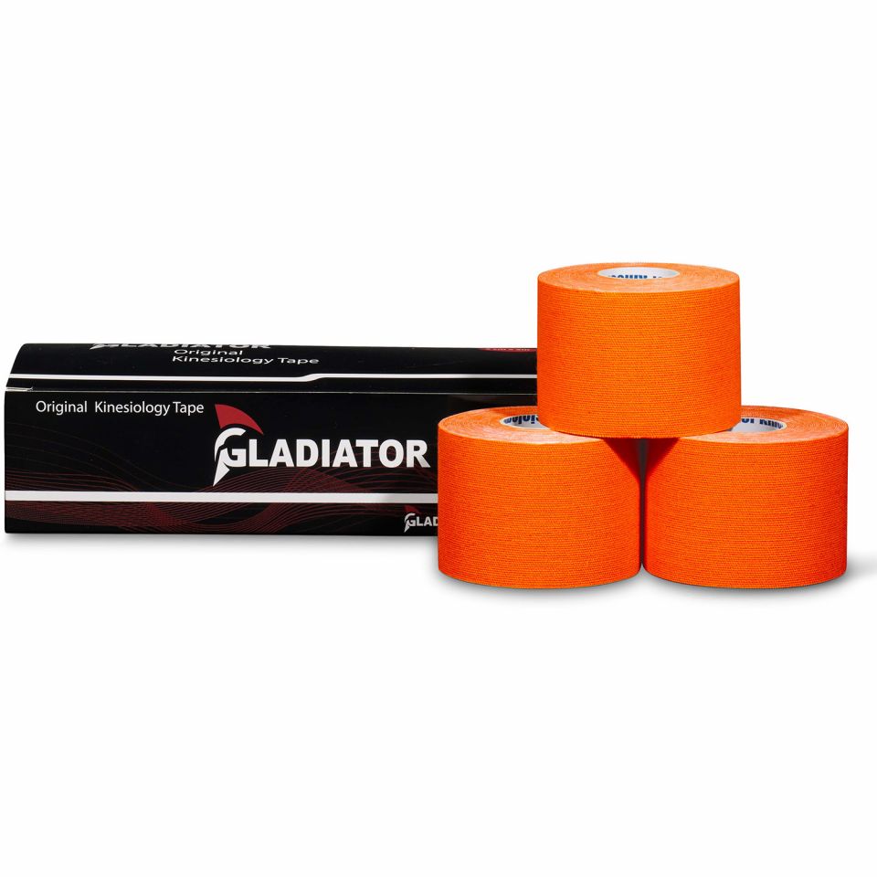 gladiator sports kinesiotape 3 rollen oranje