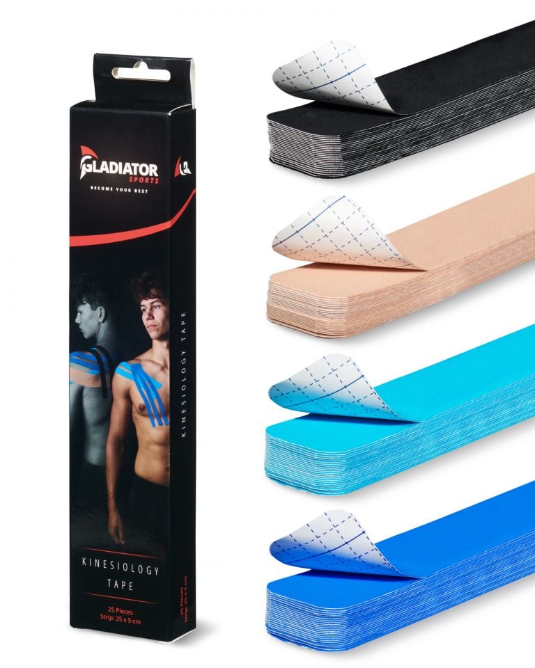 Gladiator Sports Kinesiotape Strips - 25 stuks alle kleuren