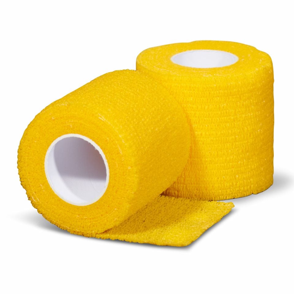 Gladiator sports ondertape bandage 12 rollen geel