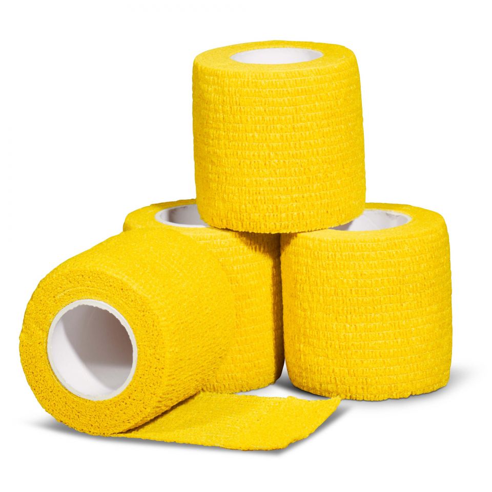 Gladiator sports ondertape bandage 4 rollen geel
