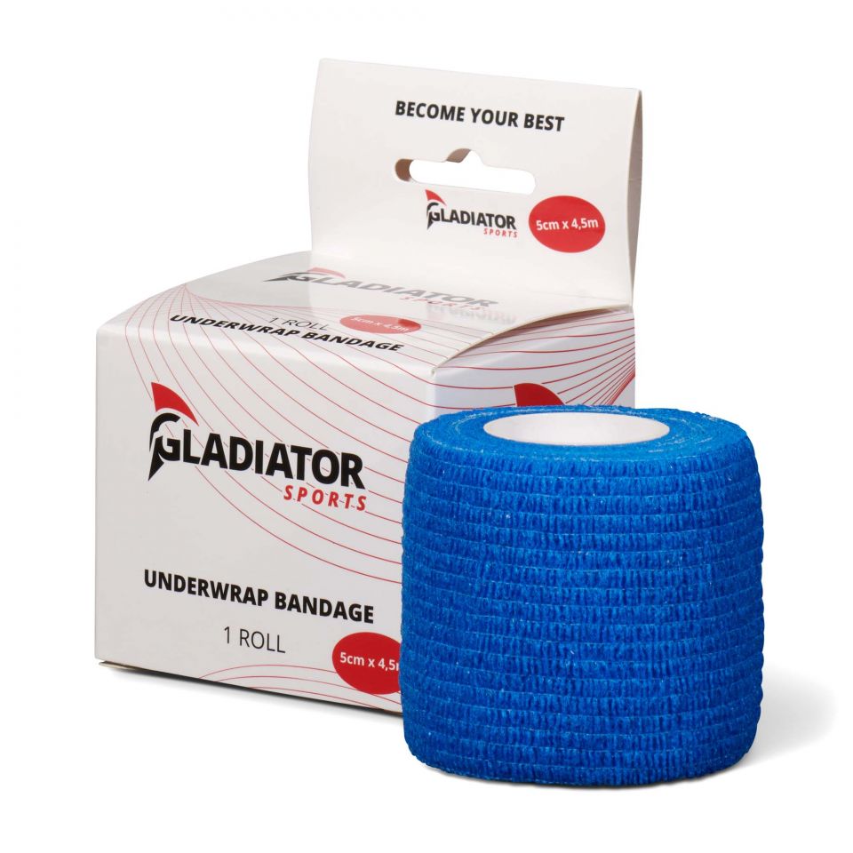 Gladiator sports ondertape bandage per rol donkerblauw