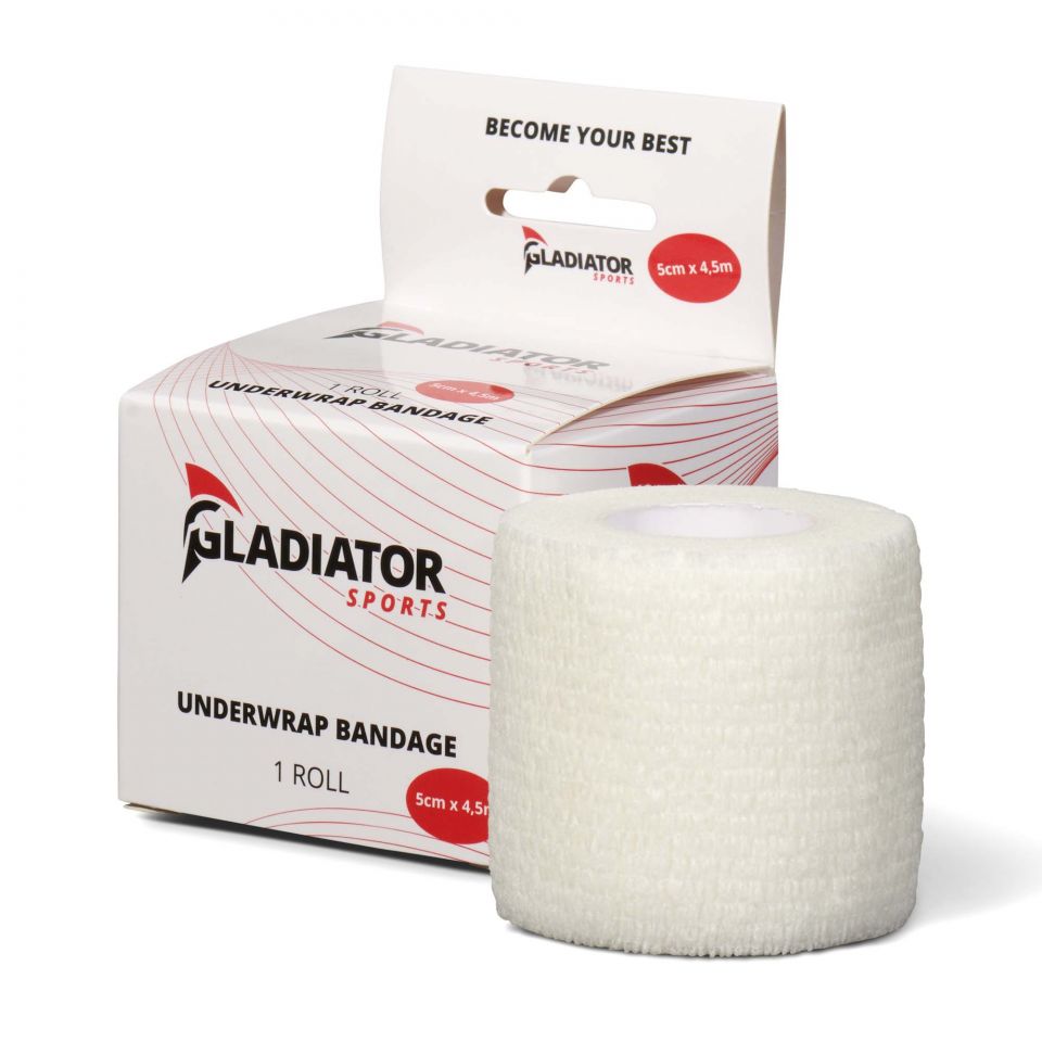 Gladiator sports ondertape bandage per rol wit