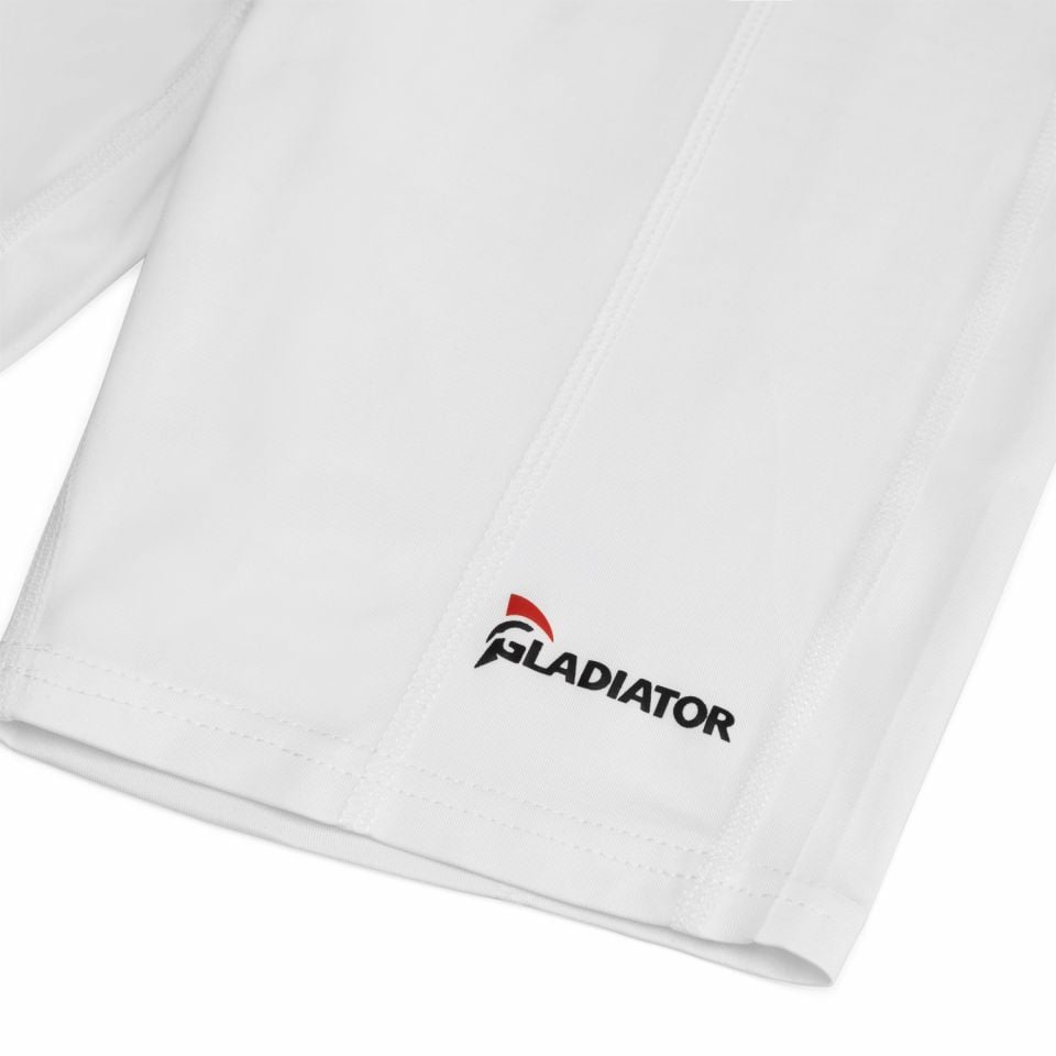 gladiator sports pakket compressiebroek en shirt dames wit detailfoto broek