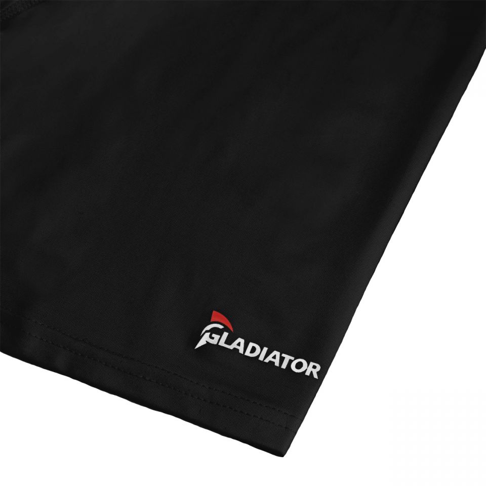 gladiator sports pakket compressiebroek en shirt heren detail logo zwart
