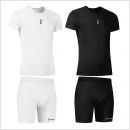 gladiator sports pakket compressiebroek en shirt heren in zwart en wit