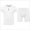 gladiator sports pakket compressiebroek en shirt heren in wit