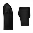 gladiator sports pakket compressiebroek en shirt heren shirt in zwart vanaf de zijkant gefotografeerd