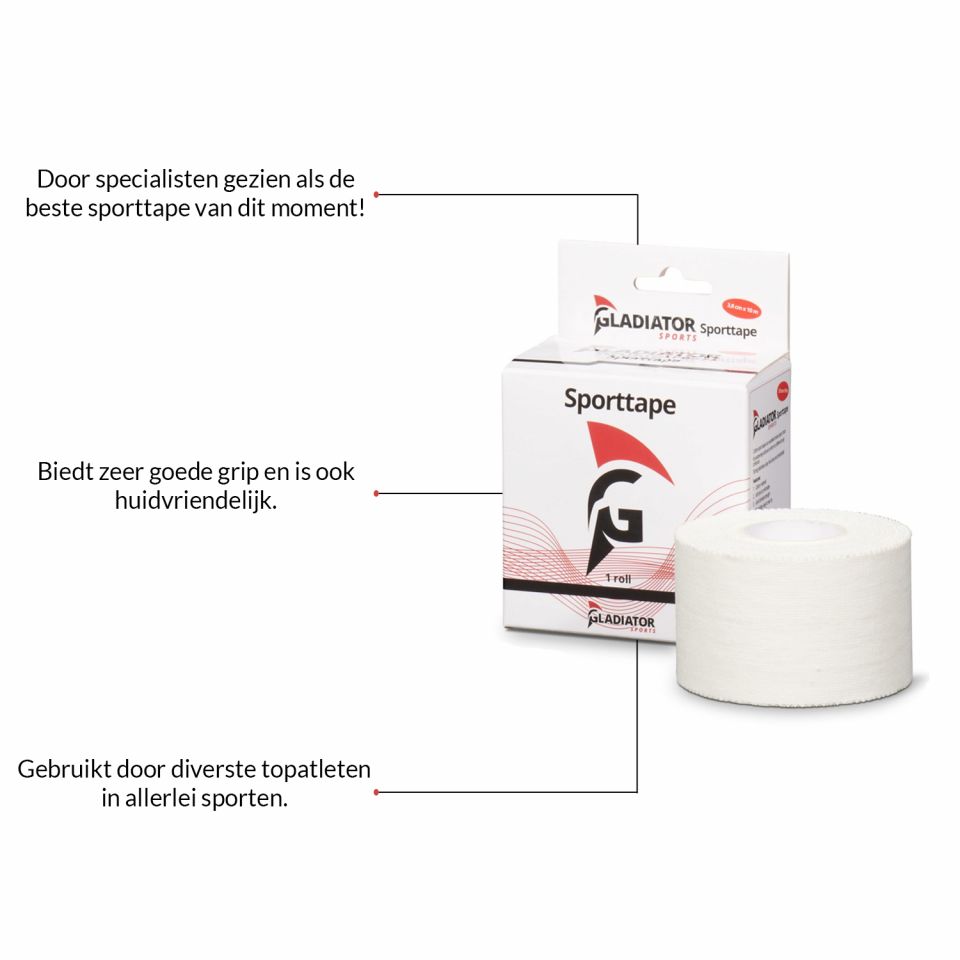 gladiator sports sporttape 5 stuks productinformatie