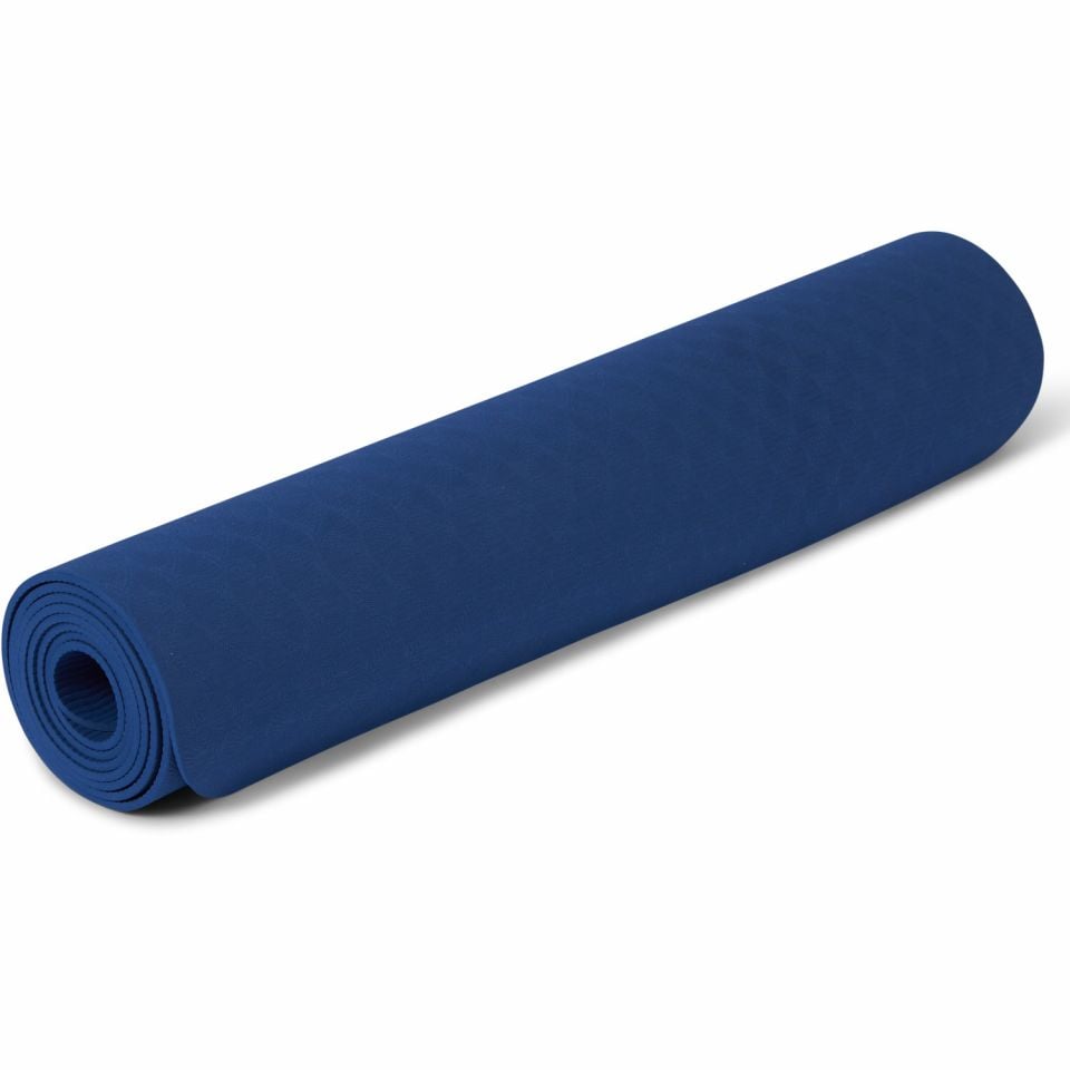 gladiator sports yoga mat blauw opgerold