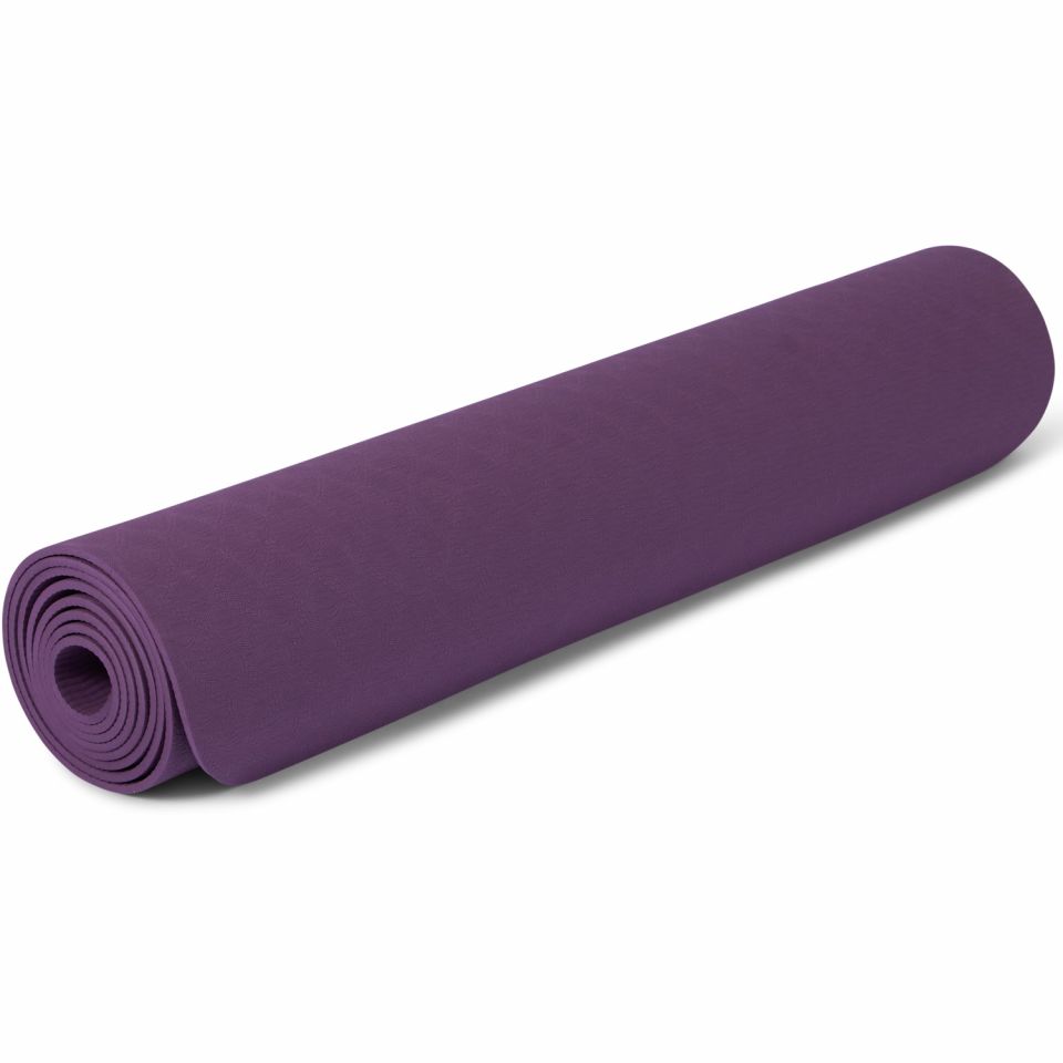 gladiator sports yoga mat paars opgerold