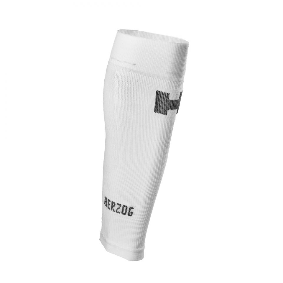 Herzog Sport Compressiekousen Tubes in het wit - rechterzijde