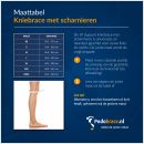 Maattabel LP Support Kniebrace met scharnieren