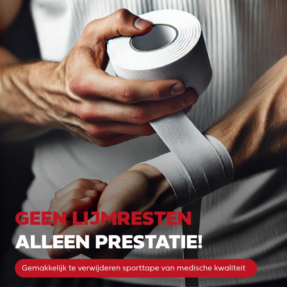 Gladiator sports sporttape geen lijmresten alleen prestatie