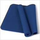 thuissport pakket yogamat blauw opgerold