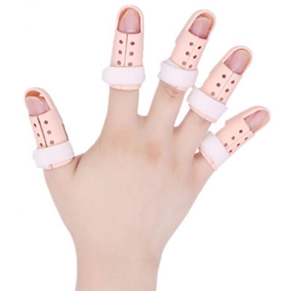dunimed mallet finger vingerspalk spalken om elke vinger gedragen