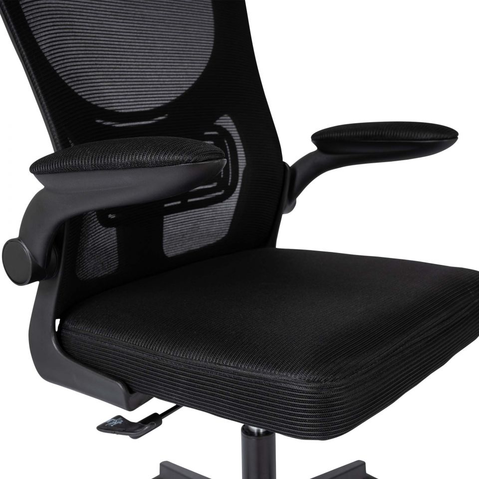 Ergodu ergonomische bureaustoel met opklapbare armleuningen