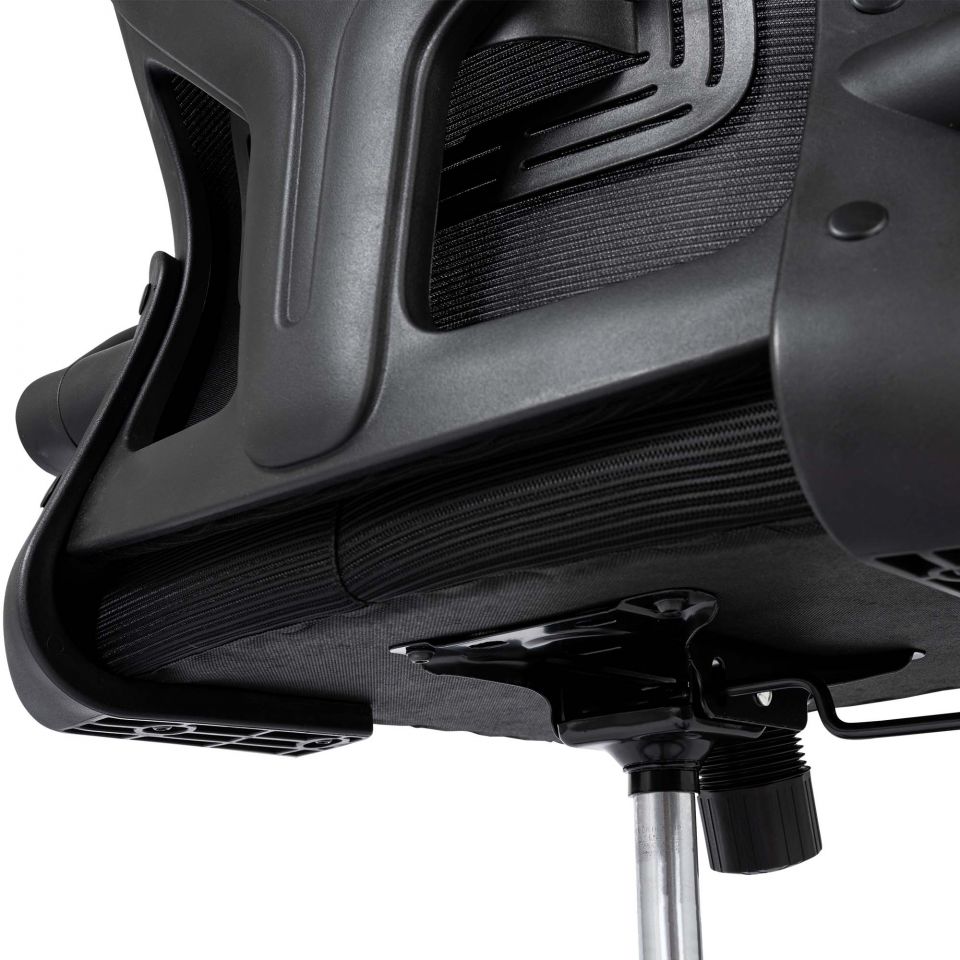 Ergodu ergonomische bureaustoel met opklapbare armleuningen onderkant