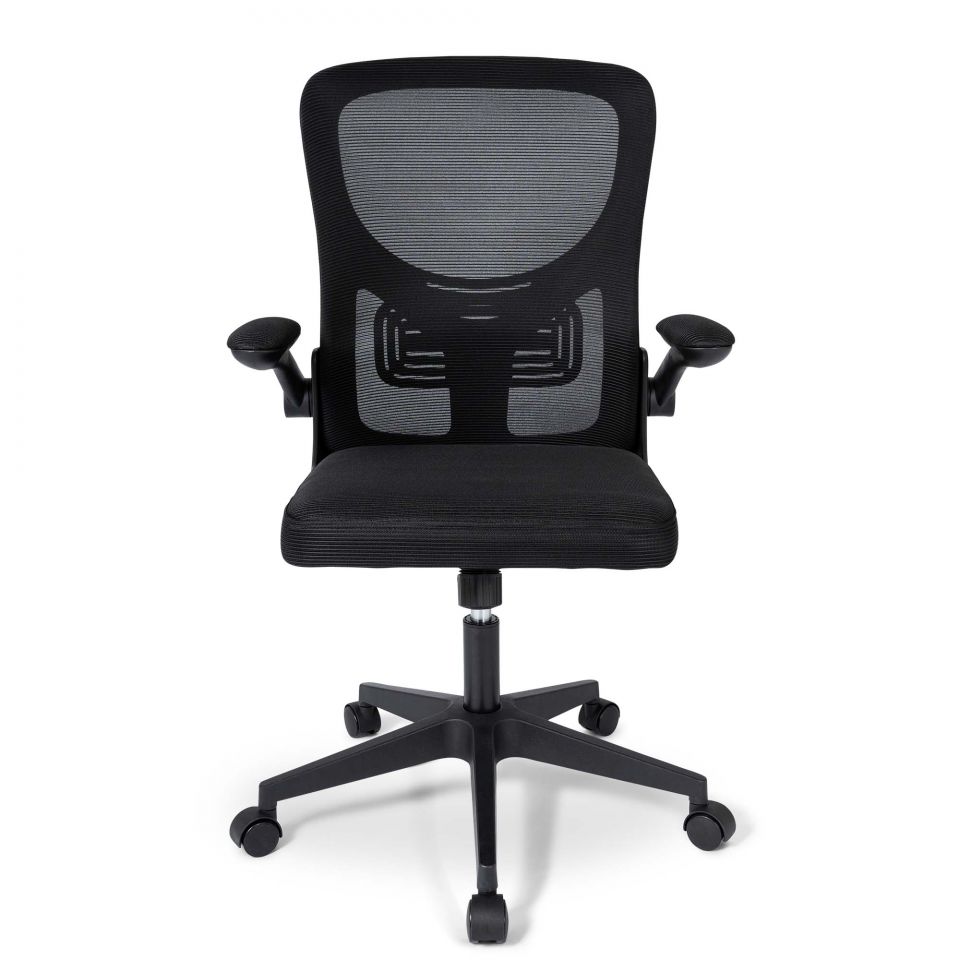 Ergodu ergonomische bureaustoel met opklapbare armleuningen voorkant
