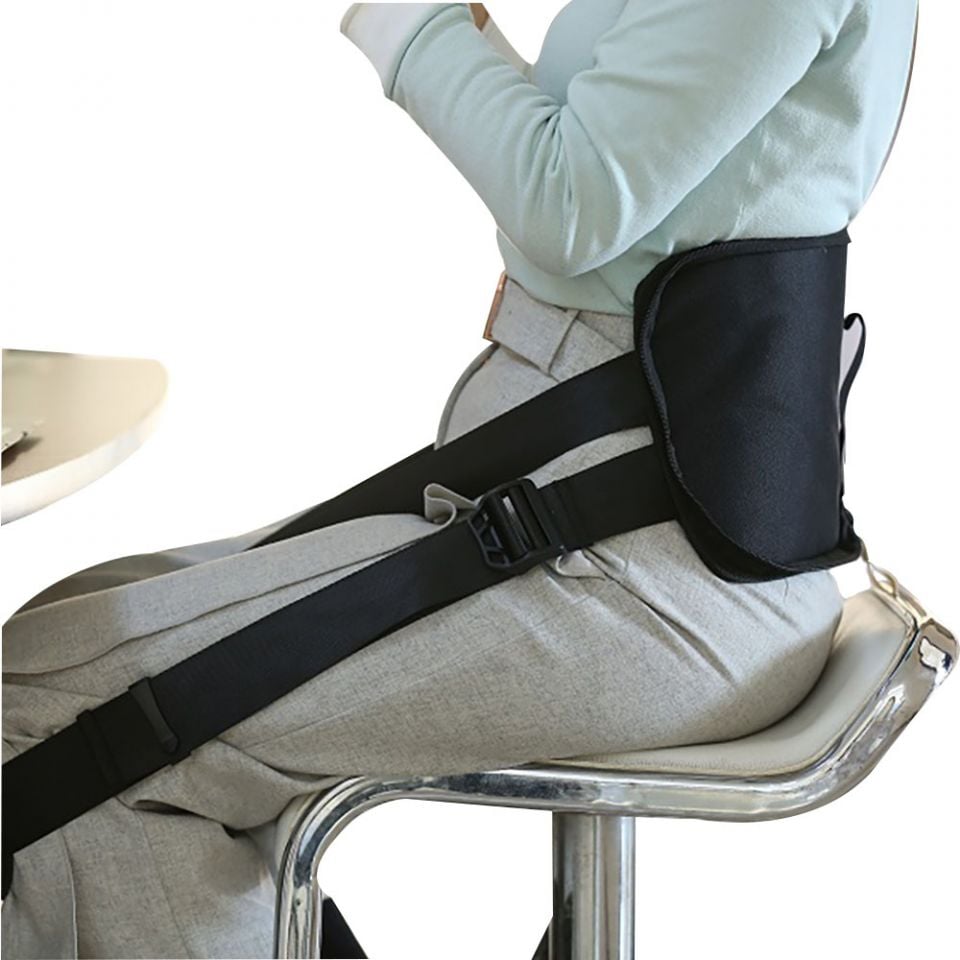 ergolution back-up ergonomische rugsteun ingezoomd op de rug