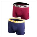 gladiator sports bamboe boxershorts 2 pack blauw paars