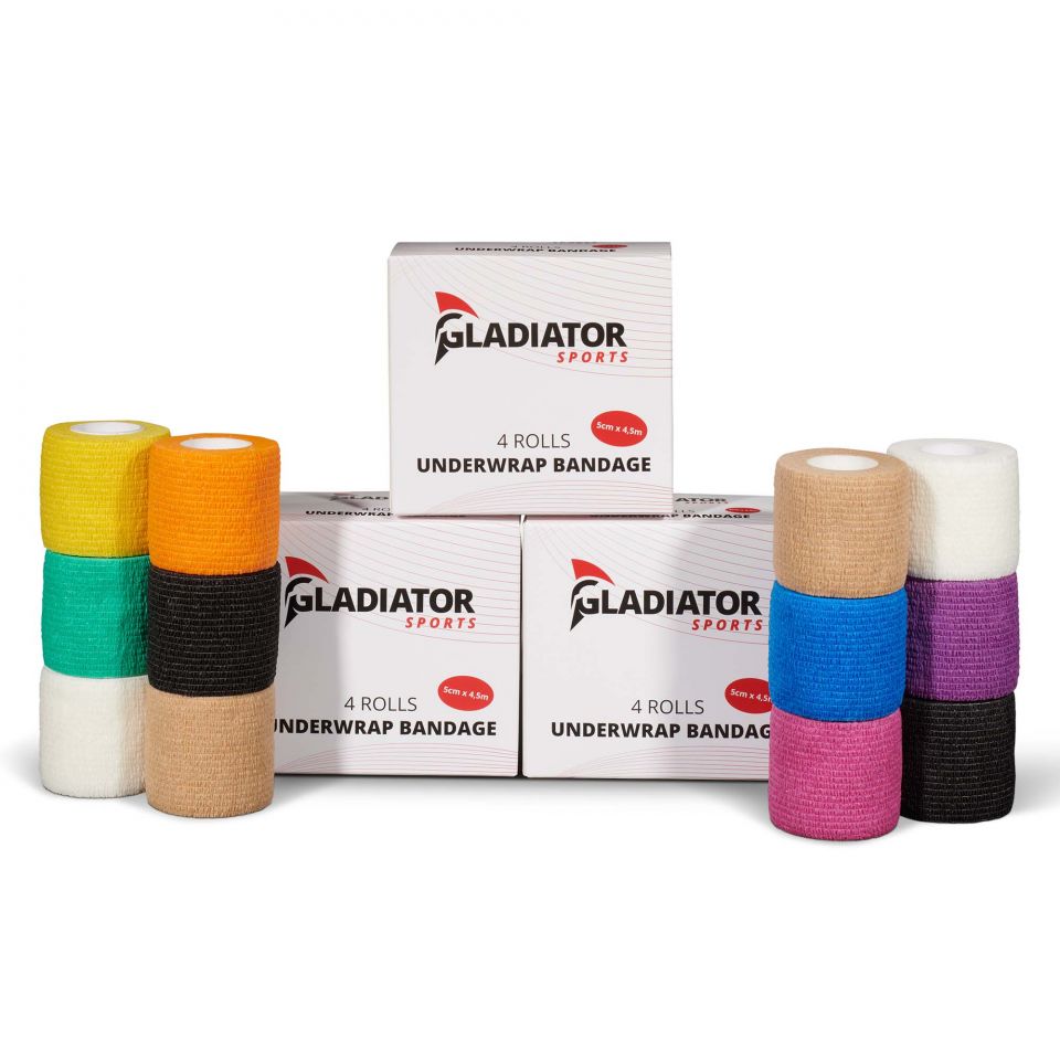 Gladiator sports ondertape bandage 12 rollen met doosje