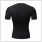 gladiator sports pakket compressiebroek en shirt dames shirt in zwart van achteren gefotografeerd