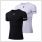 gladiator sports pakket compressiebroek en shirt heren shirt in zwart en wit