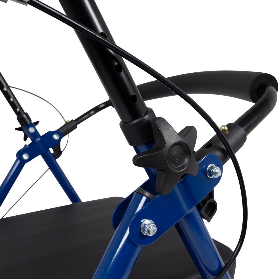 Dunimed lichtgewicht rollator (opvouwbaar) achteraanzicht