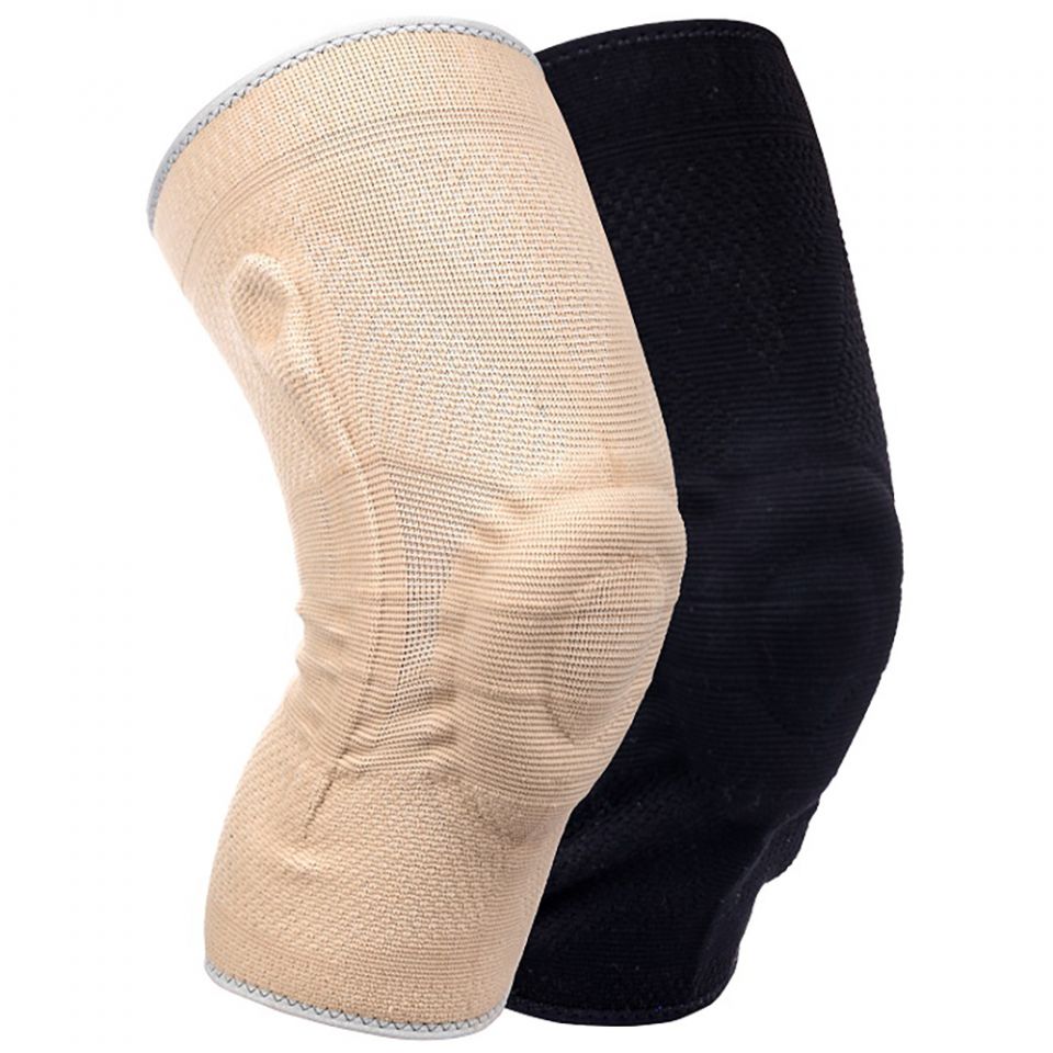 medidu premium kniebrace met baleinen lichtgewicht in zwart en beige