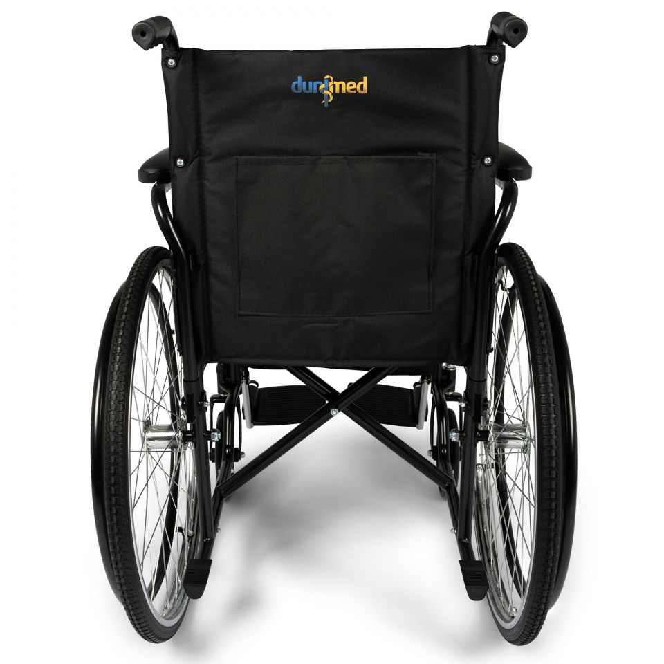 Dunimed Opvouwbare rolstoel met verstelbare voetensteunen